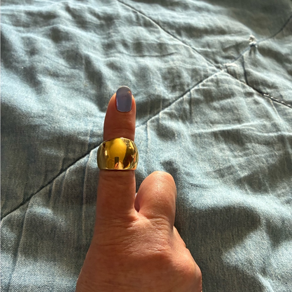 Gold Statement Ring - image 1